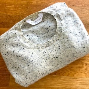 Everlane 100% cashmere donegal crew neck sweater